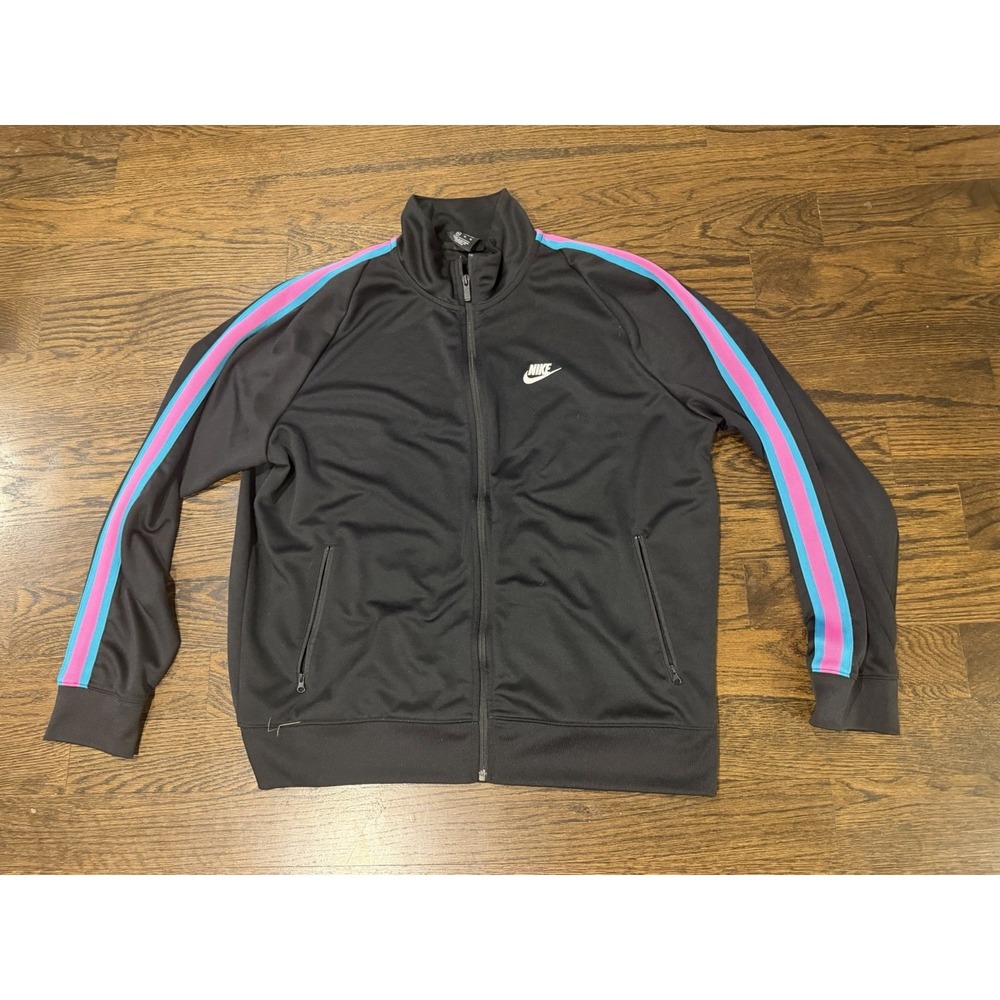 Nike Vintage N98 Tribute Tracksuit Jacket XL Teal/Pink  90s Zip Up Retro